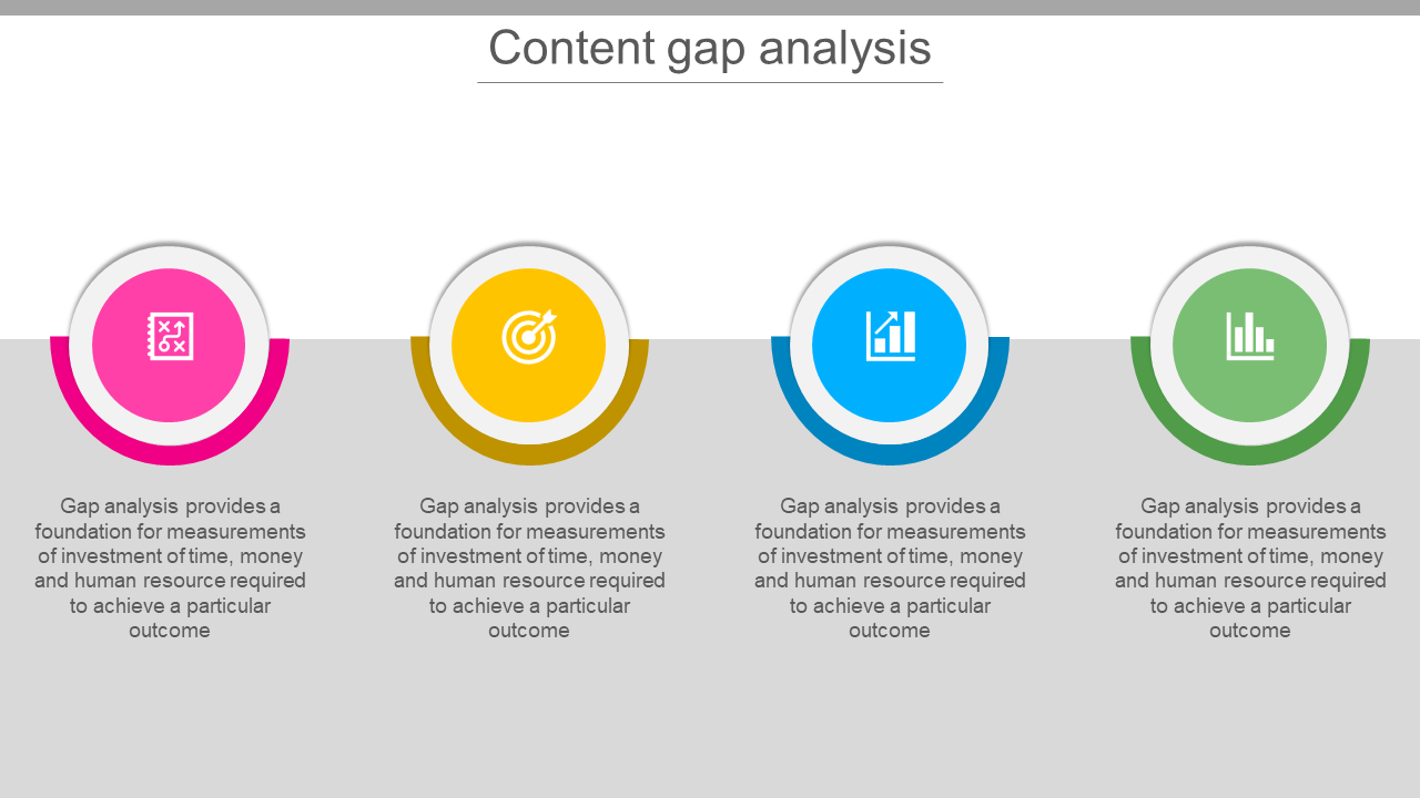 Content Gap Analysis PowerPoint Template and Google Slides
